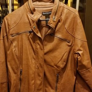 womens faux leather jacket